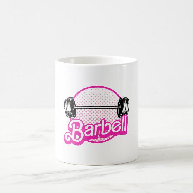 Taza De Café Barra de pesas - rosa (Centro)