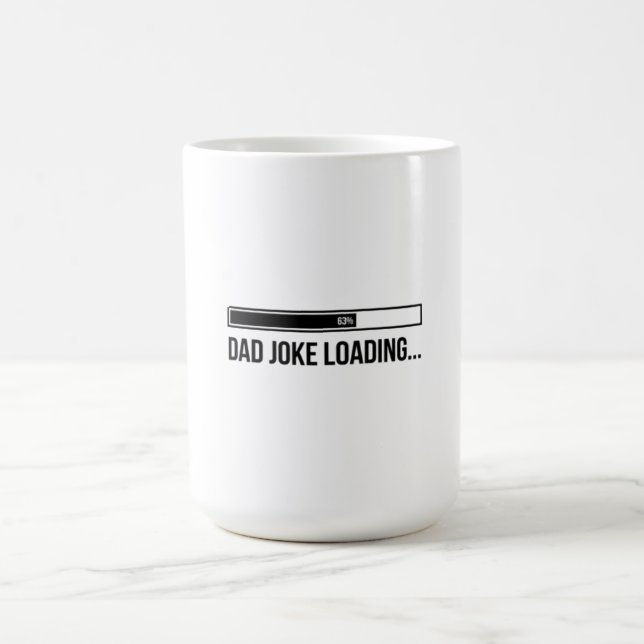 Taza De Café Barra de progreso de carga de chiste de papá diver (Centro)