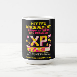 Taza De Café Barra de XP de Logro de Papá Jugador Divertido Día