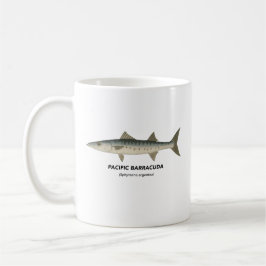 Taza De Café Barracuda del Pacífico - Animales marinos de Calif