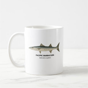 Taza De Café Barracuda del Pacífico - Animales marinos de Calif