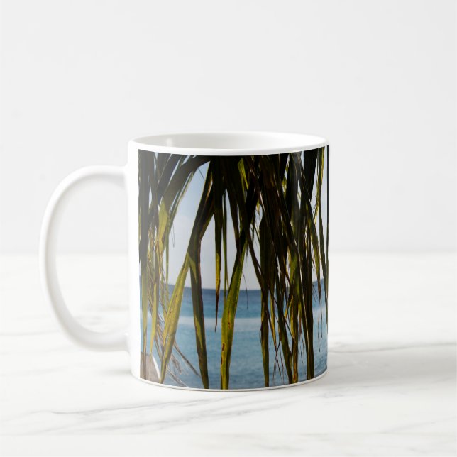 Taza De Café Barras de playa caribeñas #6 #tropical #wall #art (Izquierda)