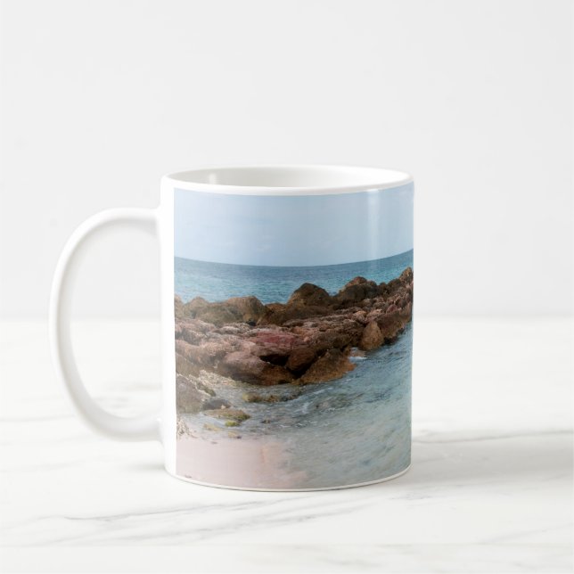 Taza De Café Barras de playa del Océano Caribe #4 #tropical #wa (Izquierda)