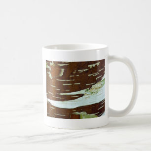 Taza De Café Barrera de árbol natural de Birch-Plata