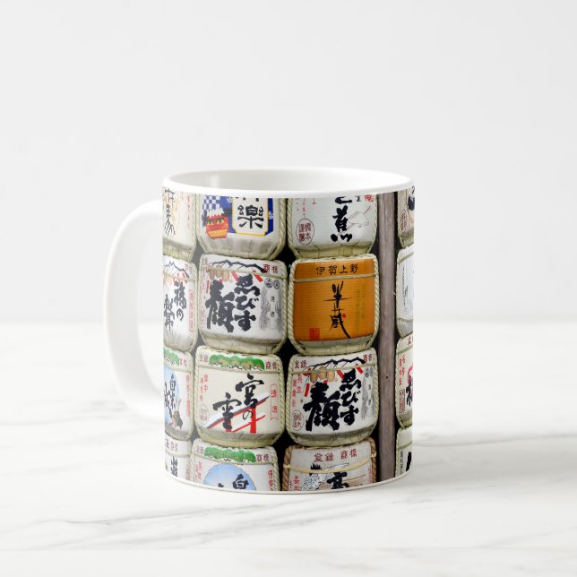 Taza De Café Barriles de sake japoneses (Anverso izquierdo)