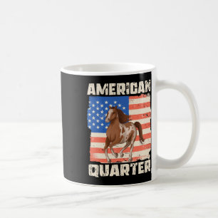 Taza De Café Barrio Americano Bandera De Eeuu Caballo De Caball