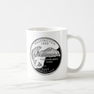 Taza De Café Barrio Estatal de Faux Washington