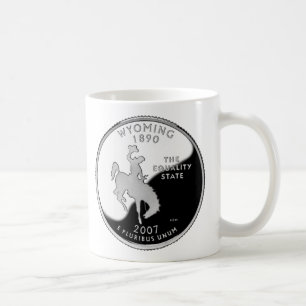 Taza De Café Barrio Estatal de Faux Wyoming