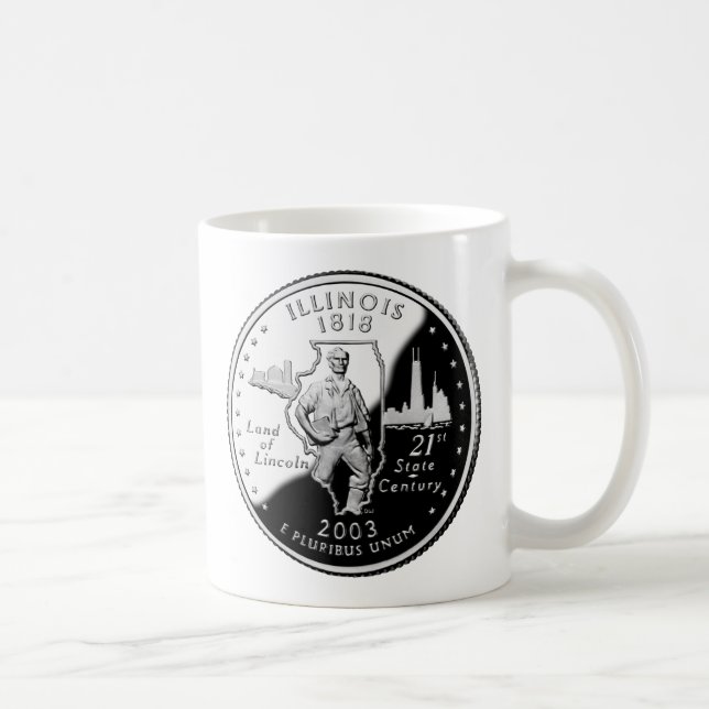 Taza De Café Barrio Estatal de Illinois (Derecha)