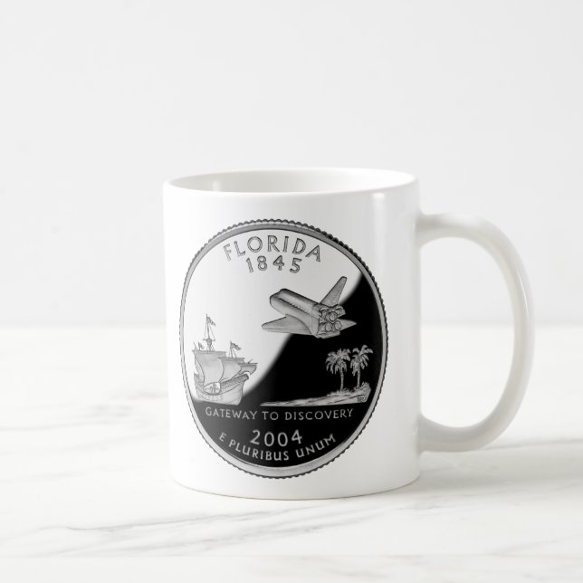 Taza De Café Barrio Faux del estado de Florida (Derecha)