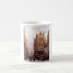 Taza De Café Barrio judío en Ámsterdam (escena de la ciudad vie