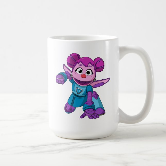 Taza De Café Barrio Sésamo | Edificios Mecha Abby En Acción (Derecha)