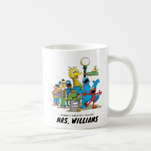 Taza De Café Barrio Sésamo   El mejor profesor del mundo