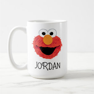 Taza De Café Barrio Sésamo   Elmo Face