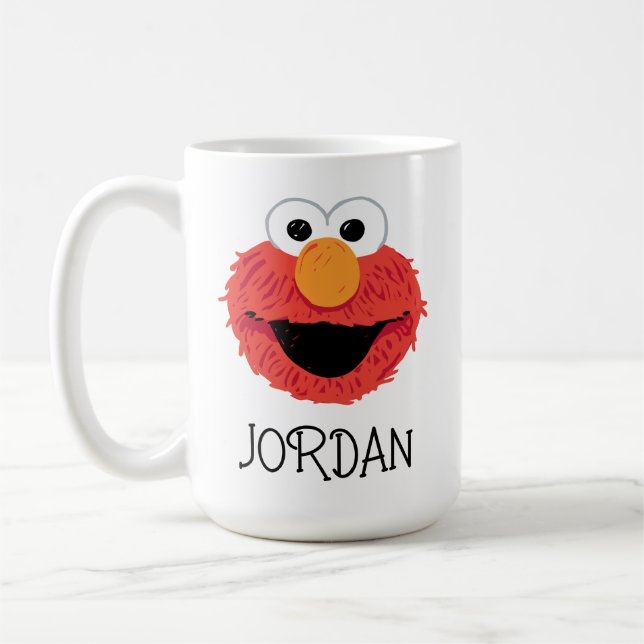 Taza De Café Barrio Sésamo | Elmo Face (Izquierda)