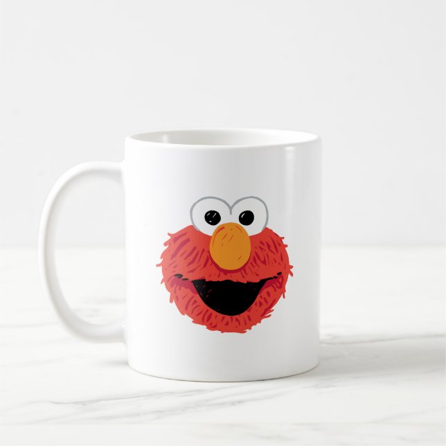 Taza De Café Barrio Sésamo | Elmo Face (Izquierda)