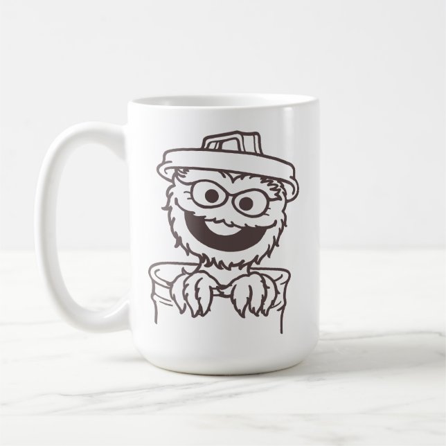 Taza De Café Barrio Sésamo | Oscar el Grouch (Izquierda)