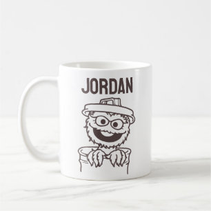 Taza De Café Barrio Sésamo   Oscar el Grouch   Añadir su nombre
