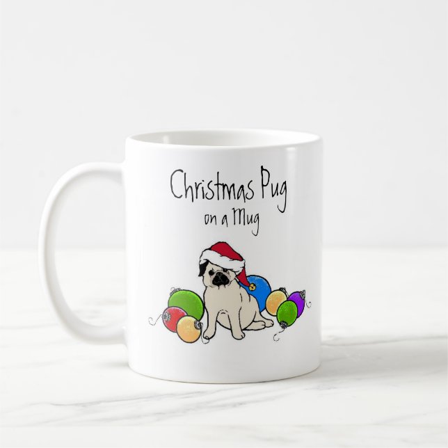 Taza De Café barro amasado del navidad (Izquierda)