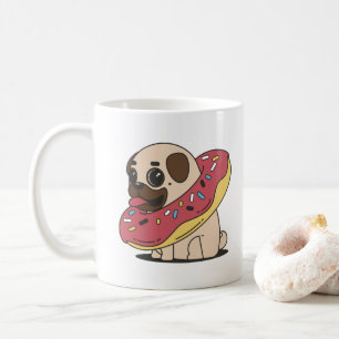 Taza De Café Barro amasado divertido con el buñuelo
