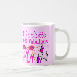 Taza De Café BARRO DE 50 CUMPLEAÑOS PERSONALIZADO POR bonito PI