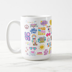 TAZA DE CAFÉ BARRO DE AUTOAMOR DE AFFIRMATIONS