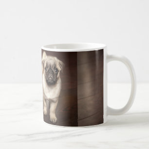 Taza De Café barro-perrito en sepia