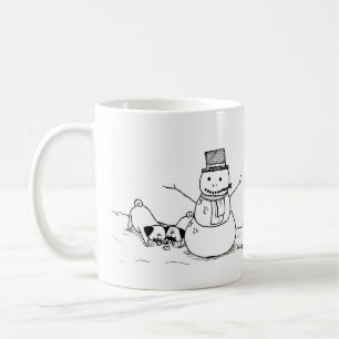 Taza De Café Barros amasados de la diversión del invierno