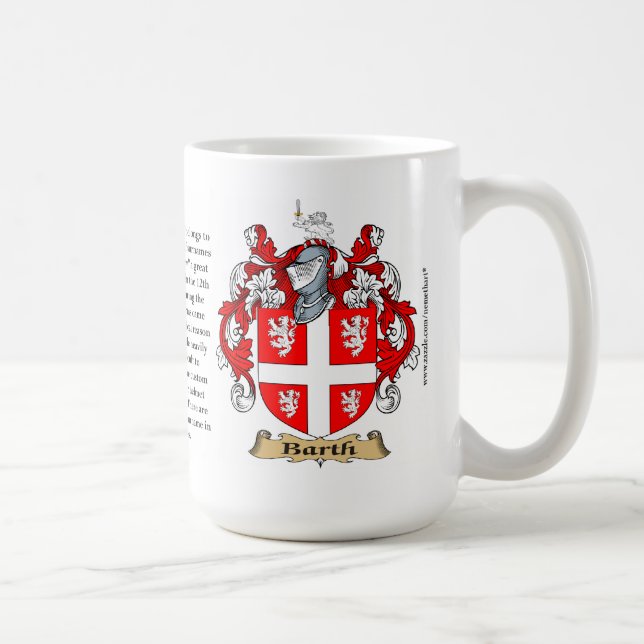 Taza De Café Barth, el origen, el significado y el escudo (Derecha)