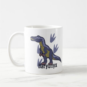 Taza De Café Baryonyx azul