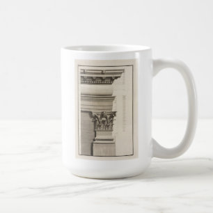 Taza De Café Base, capital y Entablature de la pilastra