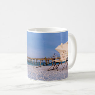 Taza De Café Base De Salvavidas De La Mañana De Pensacola Y Pie