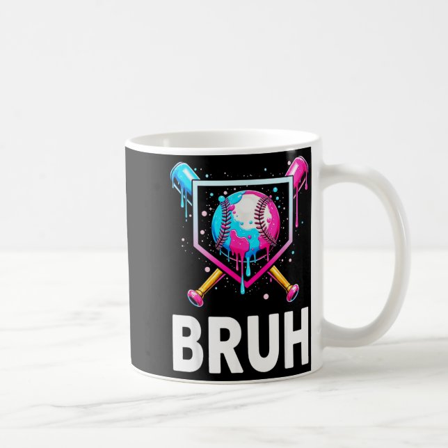 Taza De Café Baseball Drip Funny Bruh Ice Cream Dripng Matching (Derecha)