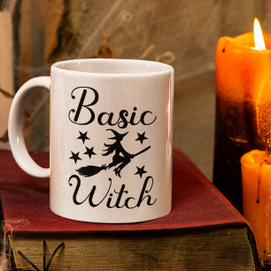 Taza De Café Basic Witch" Halloween – Cute Flying Witch 