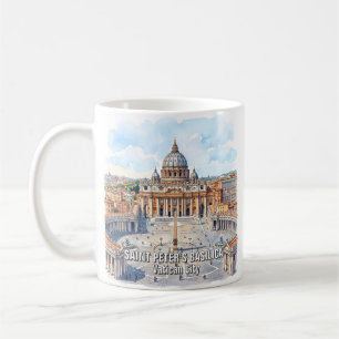 Taza De Café Basílica de San Pedro personalizada Ciudad del Vat
