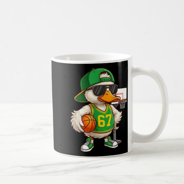 Taza De Café Basketball 67 Six Seven Funny Basketball Meme Drip (Derecha)