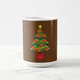 Taza De Café Basketball Christmas Tree