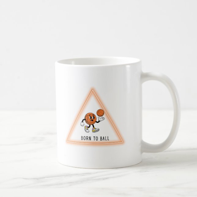 Taza De Café Basketball Funny and Cute Design (Derecha)
