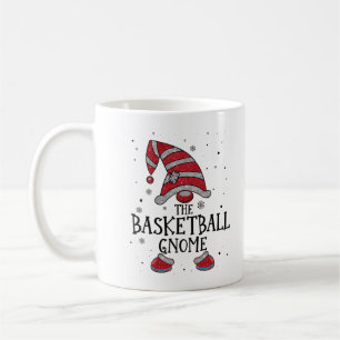 Taza De Café BASKETBALL Gnome Buffalo Plaid Matching Christmas