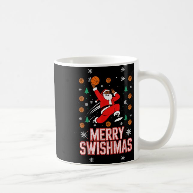 Taza De Café Basketball Shirt Boys Christmas Pajamas Merry Swis (Derecha)