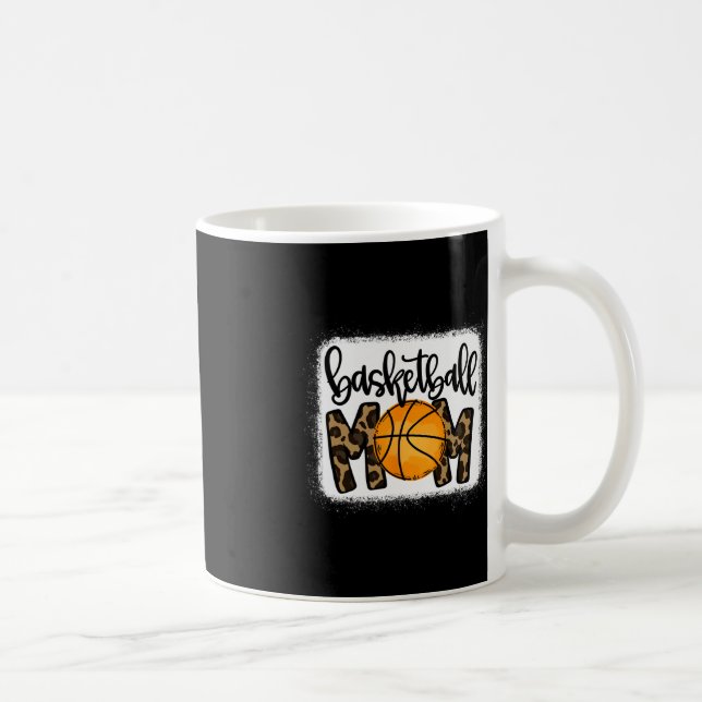 Taza De Café Básquetbol Mamá Leopard Baloncesto Mamá (Derecha)