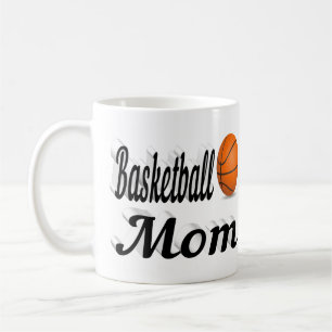 Taza De Café Básquetbol Mamá medio texto Café Mug