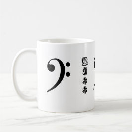 Taza De Café Bass Boss Bass Clef Mug