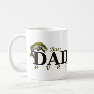 Taza De Café Bass Dad Ever Best Dad Pun