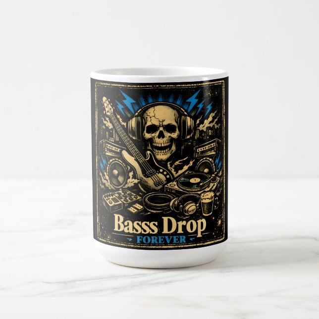 Taza De Café Bass Drop – Low Frequency Music Power (Centro)
