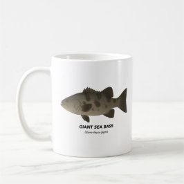 Taza De Café Bass gigante del mar - Animales marinos de Califor
