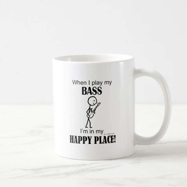 Taza De Café Bass Happy Place (Derecha)
