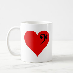 Taza De Café Bass Heart