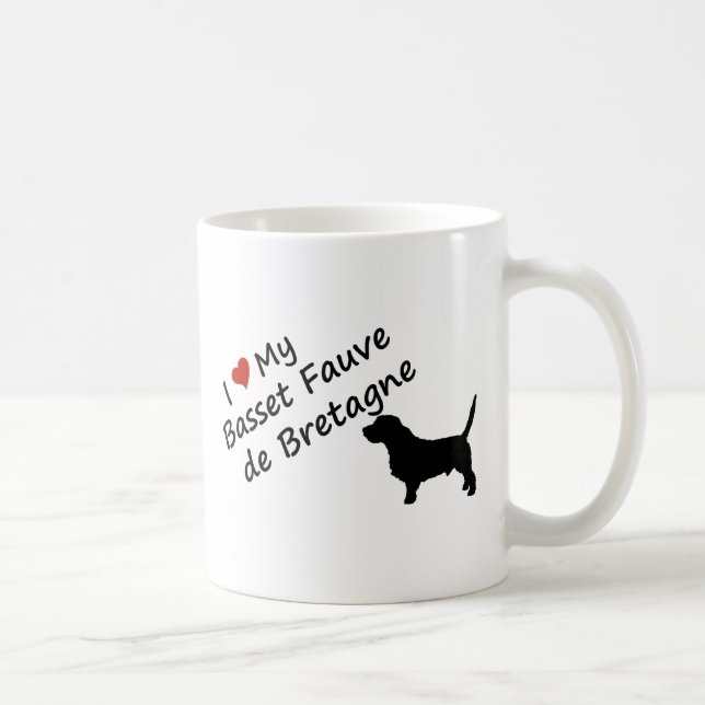 Taza De Café Basset Fauve de Bretaña (Derecha)