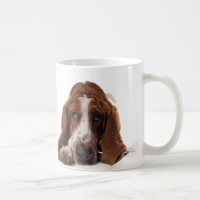 Taza De Café Basset Hound (Derecha)